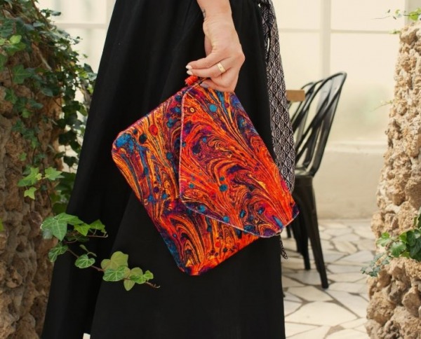 Koperta welur galaktyka