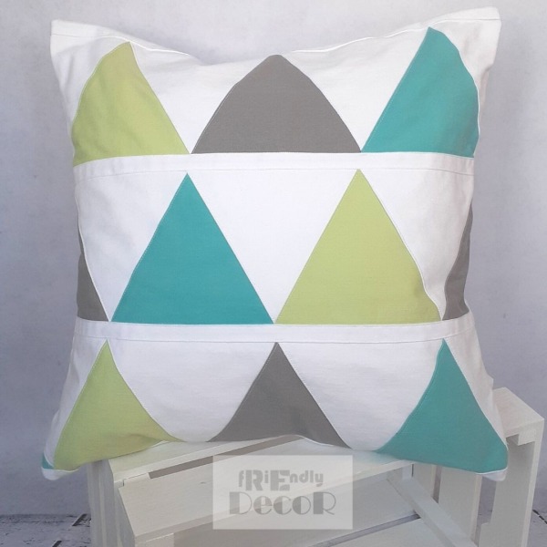 Poszewka dekoracyjna geometryczne wzory 50x50cm