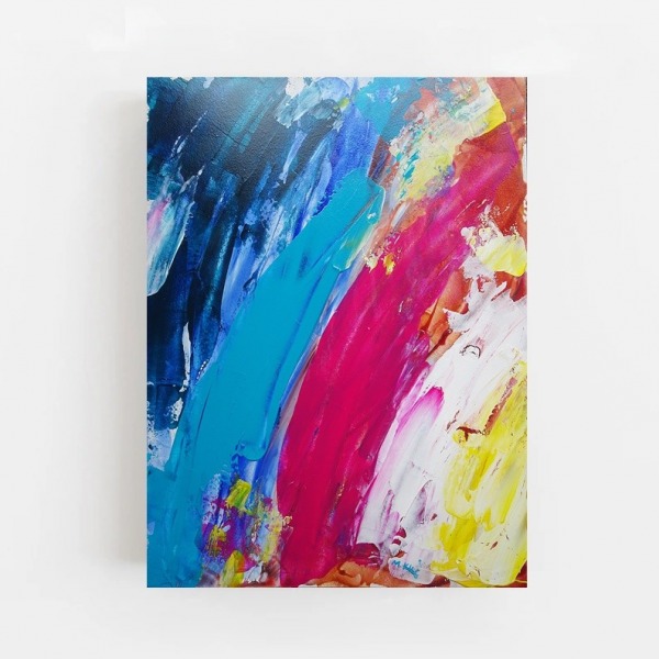 obraz olejny do salonu abstrakcja dla odważnych II