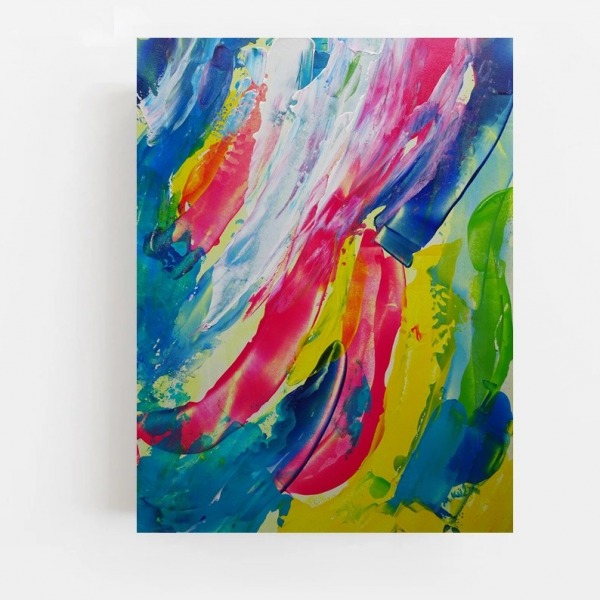 obraz olejny do salonu abstrakcja dla odważnych III