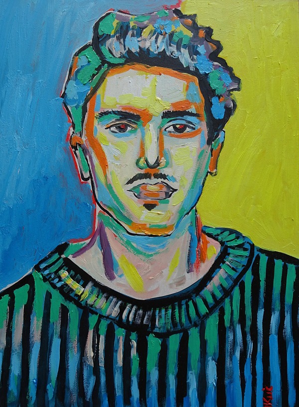 obraz olejny ręcznie malowany johnny deep 