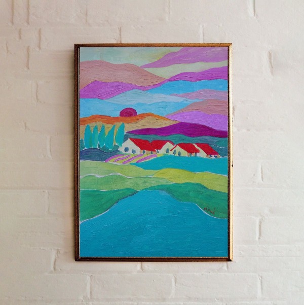 obraz olejny ręcznie malowany pejzaż