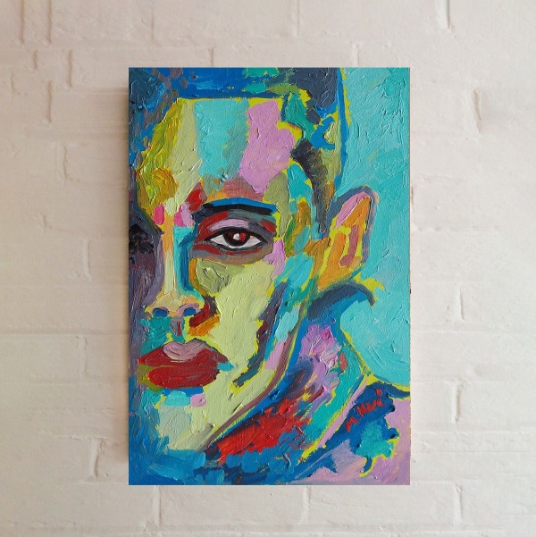 obraz olejny ręcznie malowany portret mężczyzny