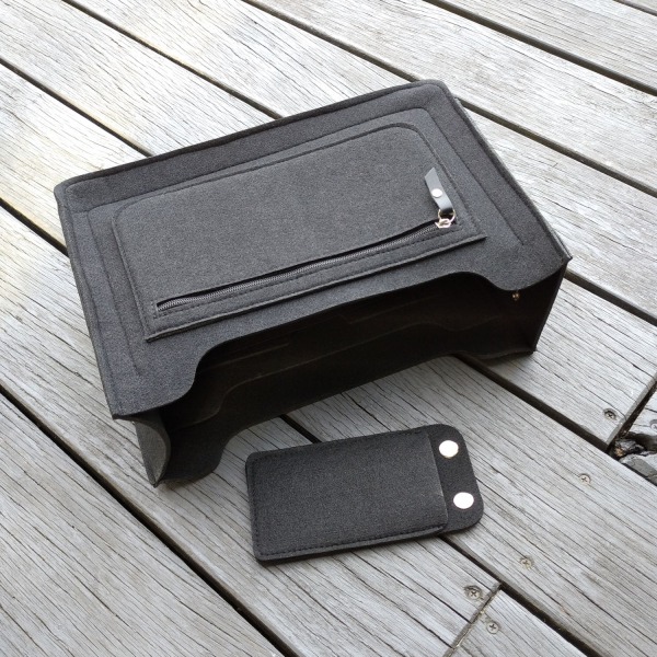 Organizer LUX do torebki - czarny