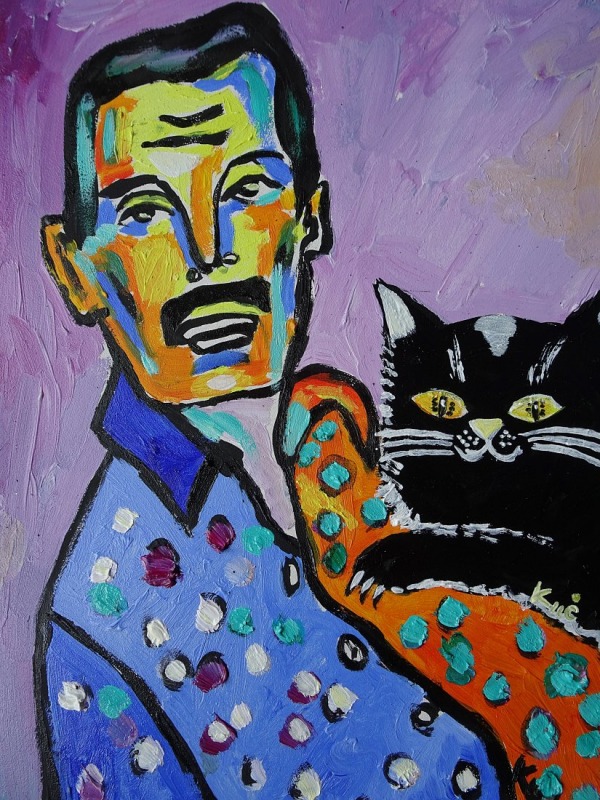 obraz olejny ręcznie malowany freddie mercury