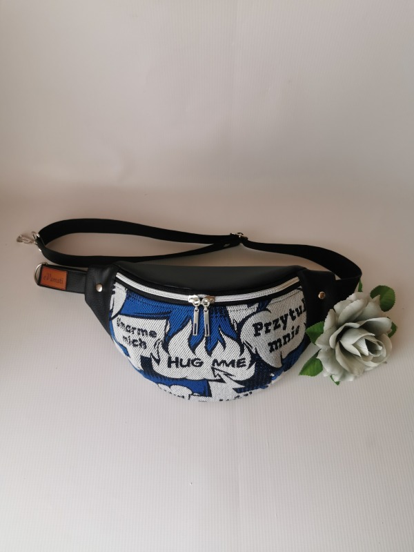 Nerka saszetka biodrowa mini torebka w rozmiarze L  - przytul mnie 